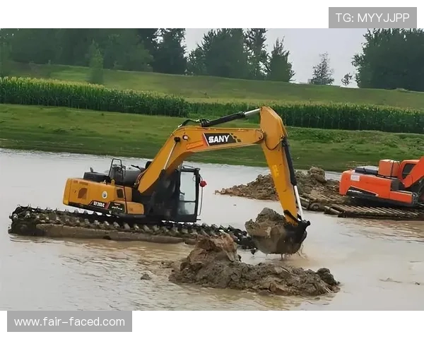 挖掘机黑臭水体治理淤泥脱水